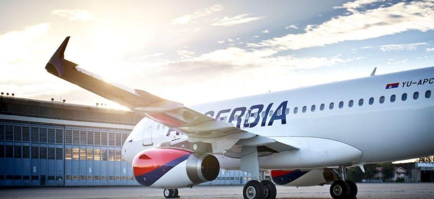 рейсы в Белград _Air Serbia aircraft A319 image
