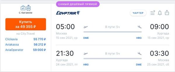 Авиасообщение с Египтом восстановлено полностью с 9 августа 2021_билеты Egypt Air