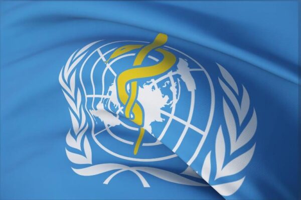 COVID как грипп _waving flags world flag world health organization who closeup view 3d illustration
