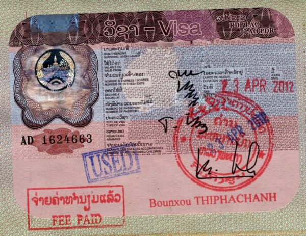 Виза в Лаос