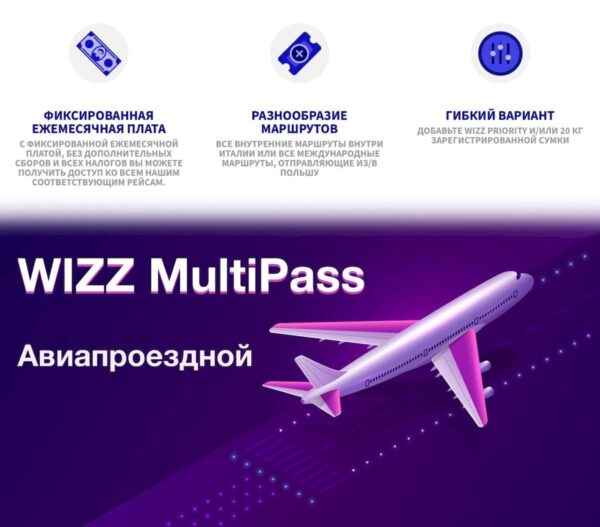 Wizz Air WIZZ MultiPass абонемент